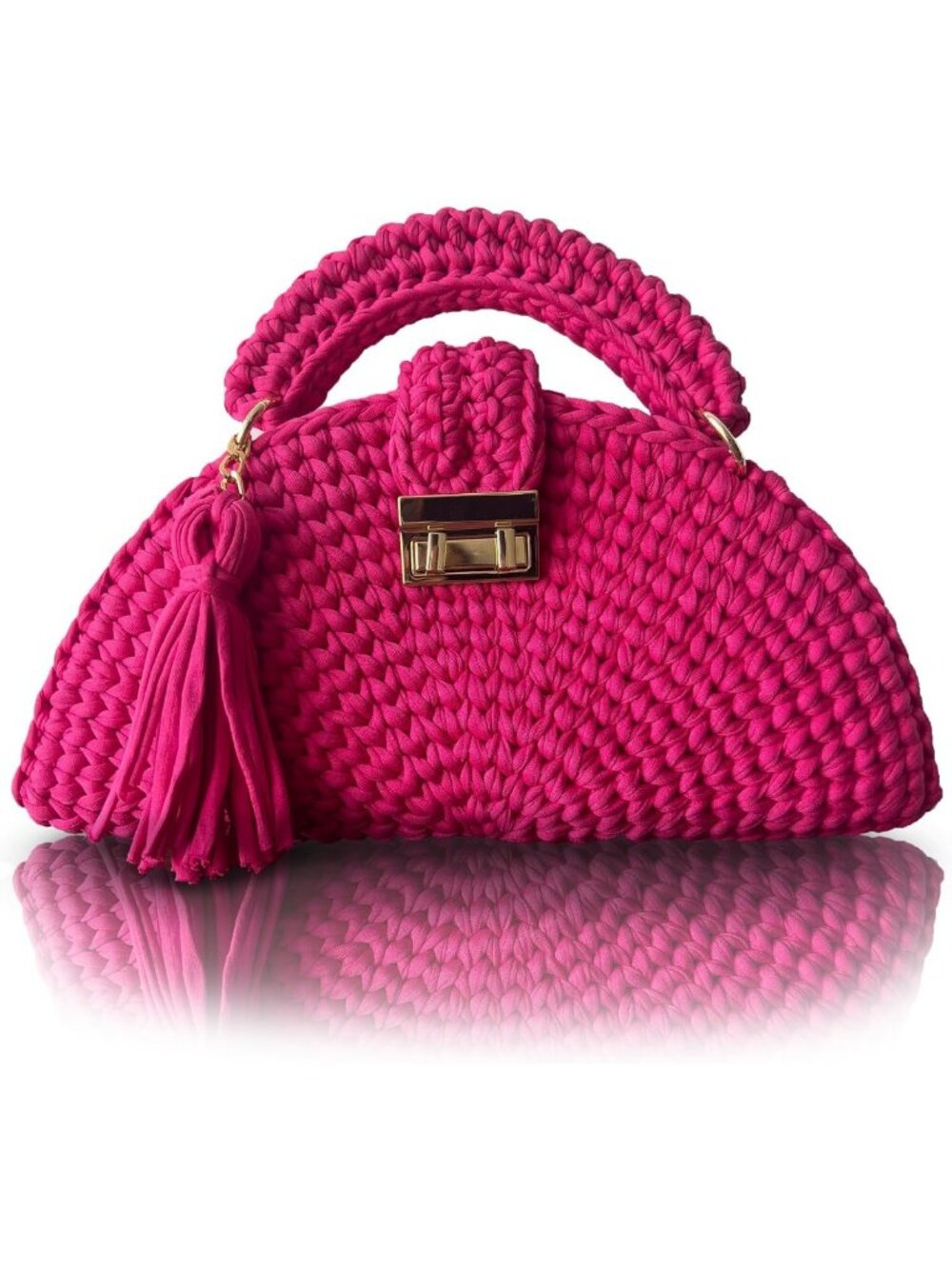 Handmade Crochet Evening Clutch Purse for Women | Formal Wedding Party Crossbody